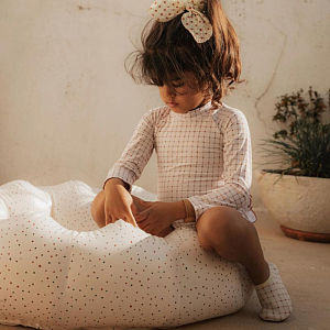 Бассейн надувной Mrs. Ertha "Unique Dots", шоколадная крошка, 90 см